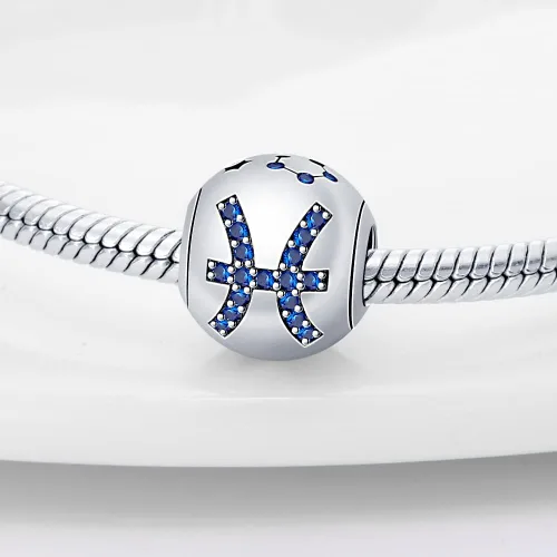 Vista 24 de Pandach 12 dijes de cumpleaños con signo del zodiaco de plata de ley 925 con piedra natal para mujer, pulsera, collar, pulsera, regalo para mujeres