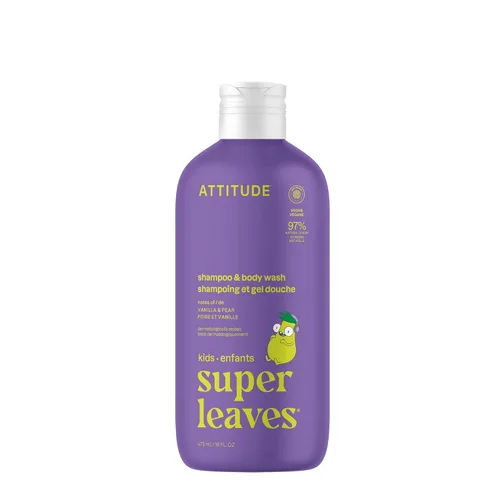 Vista 11 de ATTITUDE Champú y gel de baño para niños, limpiador de cabello y cuerpo verificado por EWG, jabón dermatológicamente probado, productos de baño a