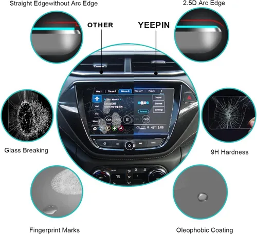 Vista 6 de YEE PIN Protector de pantalla para Chevy Trailblazer RS 2022 Trailblazer LT Activ Chevy Trailblazer 2023, accesorios compatibles con Chevy