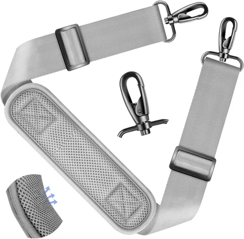 Vista 133 de ZINZ Correa de hombro universal de 59 pulgadas con almohadilla transpirable fija ultra gruesa, correa de hombro ajustable y resistente para bolsa