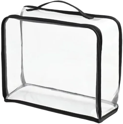 Vista 2 de neceser Bolsas De Almacenamiento De Artículos De Tocador Para Hombre Y Mujer, Neceser Transparente De PVC Con Cremallera, Organizador De Maquillaje