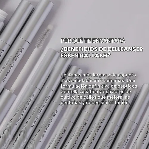 Vista 7 de Essential Lash Benefits-Sérum para el crecimiento de pestañas, fórmula avanzada para mejorar las pestañas más largas, más completas y gruesas, 0.24