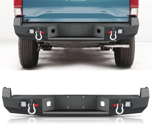 Vista 11 de Parachoques delantero y trasero todoterreno para Toyota Tacoma 2005-2015 Juego de parachoques de cabrestante resistente para Tacoma de 2ª