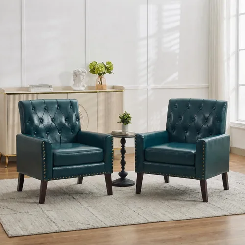Vista 26 de Sillas decorativas modernas de mediados de siglo, silla de oficina de felpilla beige para recepción, silla de club tapizada para sala de estar