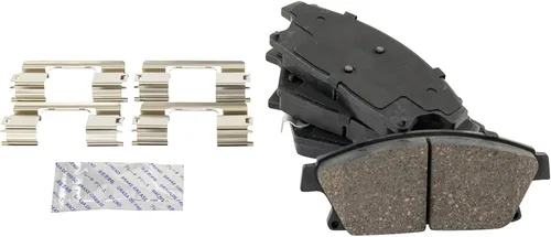 Vista 60 de TRQ Juego de pastillas de freno delantero y rotores con revestimiento de cerámica compatible con Jeep Compass Patriot 2017