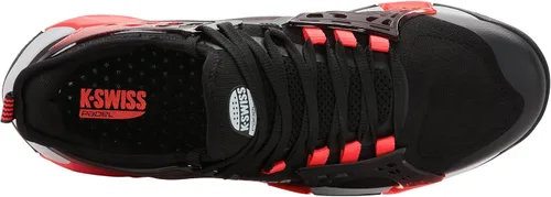 Vista 5 de K-Swiss Zapato de pádel K-Frame para hombre (negro/microchip/lava neón)
