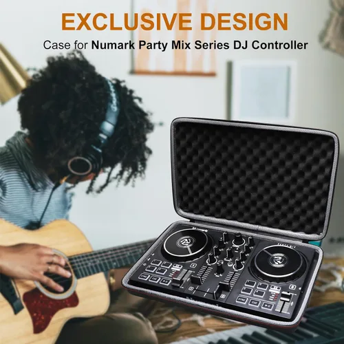 Vista 7 de Funda LTGEM para mezclador de DJ Numark Party Mix II o Hercules DJControl Mix Ultra, Negro (Solo la funda)