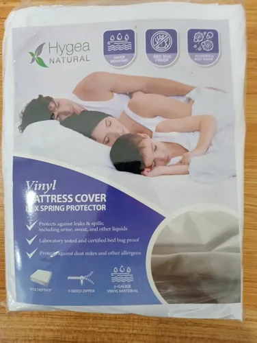 Vista 8 de Colchón de vinilo de calibre 6/funda de somier, funda impermeable, perfecto para mojar la cama (California Long Twin)