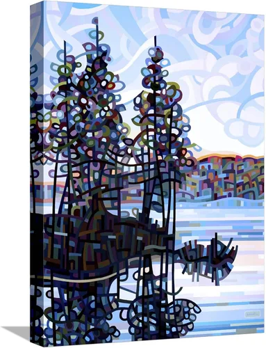 Vista 8 de AllPosters Mandy Budan - Impresión giclée de pared con marco negro de Haliburton Morning on Black Frame de 12 x 16 pulgadas