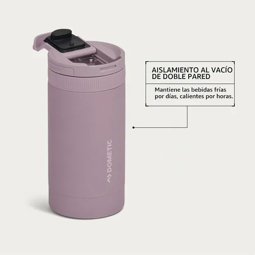 Vista 2 de Dometic Vaso de 12 onzas Vaso aislado de acero inoxidable con tapa magnética Saúco