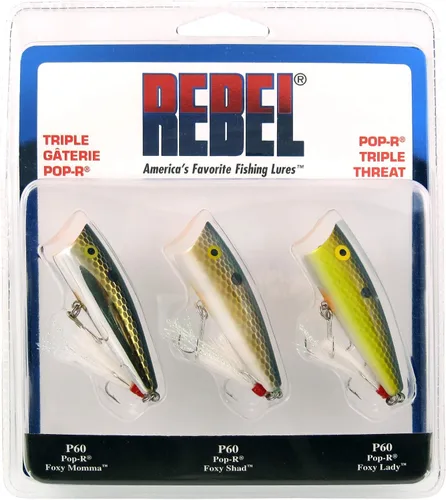 Vista 33 de Rebel Lures Pop-R Topwater Popper - Señuelo de pesca