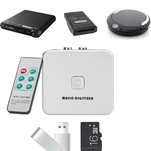 Vista 5 de Digitalizador de música, convertidor analógico a MP3 para cintas