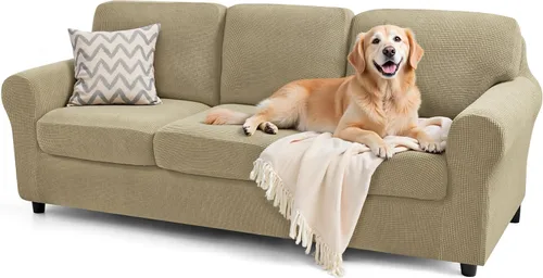 Vista 70 de SUBRTEX Juego de 5 fundas elásticas para sofá, fundas de cojín para respaldo, colección de protectores de muebles, para sofá de gran