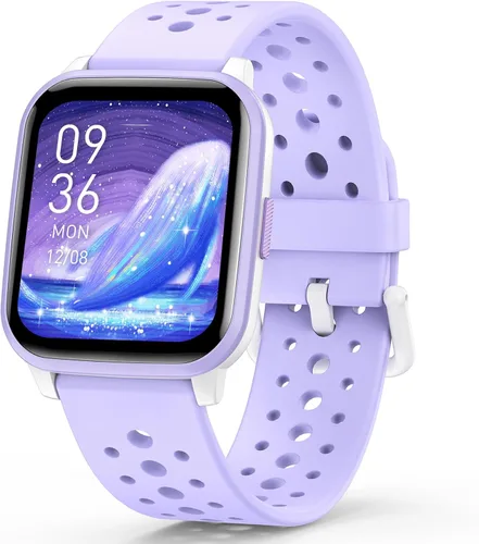 Vista 9 de Reloj Inteligente Butele para Niños, Reloj Inteligente para Niños de 4 a 16 Años con Modo de Sueño, 19 Modos Deportivos, Podómetro, Regalo de Azul