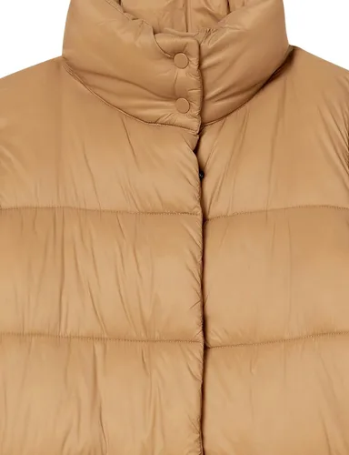Vista 5 de Tienda Essentials Abrigo para mujer de peso medio, resistente al agua, manga larga, corte holgado, más largo