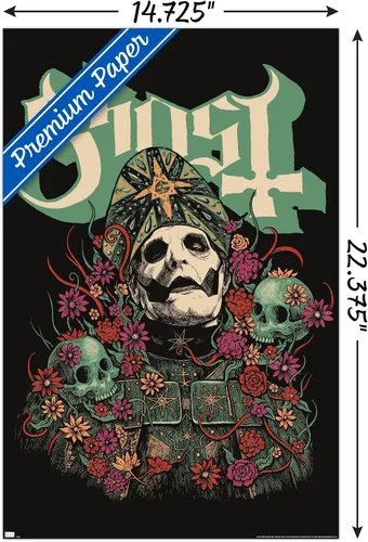 Vista 3 de Trends International Ghost - Póster de pared Bliss, 22.4 pulgadas de largo x 14.7 W, versión premium sin marco