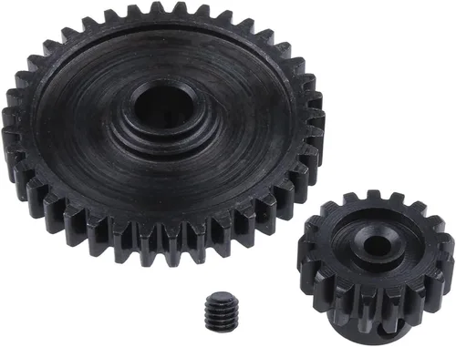 Vista 4 de Hobbypark 1 Unidades Metal Diff Main Gear 38T y Motor Gear 17T para RC 1/18 WLtoys A949 A959 A949 A959 A959 A969 A979 RC Car Buggy Actualización