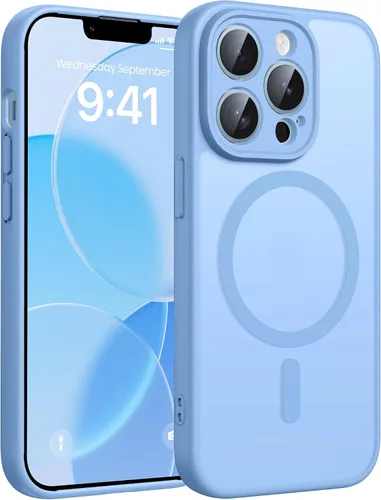 Vista 70 de FNTCASE - Funda para iPhone 16 Pro: magnética, mate, translúcida, de grado militar, protectora contra caídas, resistente, fina, duradera y a prueba