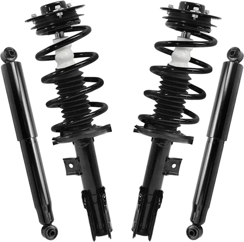 Vista 65 de Detroit Axle - Puntales y Amortiguadores para Chevy Traverse Buick Enclave GMC Acadia Saturn Outlook 2007-2012, 2 puntales delanteros con resorte