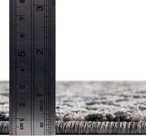 Vista 5 de Unique Loom Eco Trellis Collection - Alfombra de área, nativa (rectangular 2 pies 0 pulgadas x 3 pies 0 pulgadas, gris carbón/azul claro)
