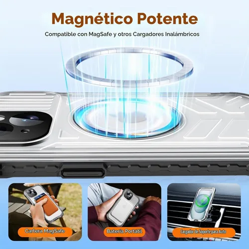 Vista 4 de WIFORT Funda impermeable para iPhone 15, [IP68 bajo el agua a prueba de polvo] [pantalla integrada] [15 pies a prueba de golpes militar], cubierta