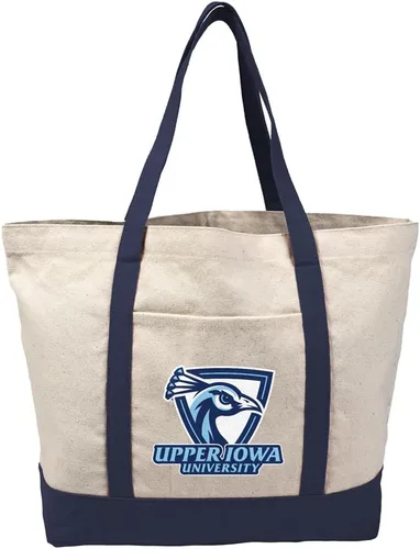 Vista 98 de Campus Lab Bolsa de lona con logotipo primario colegiado con bolsillo externo, bolsa de hombro reutilizable para ir de compras, playa Águilas A&m