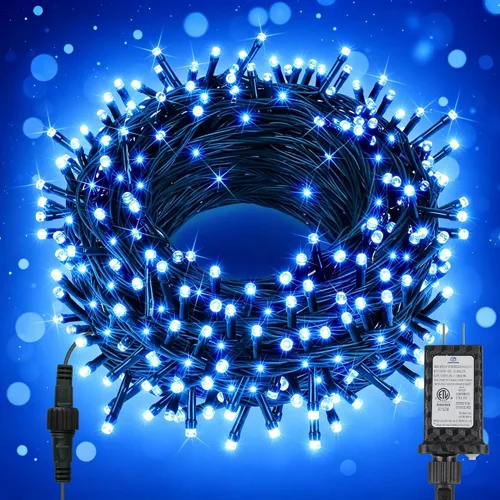 Vista 14 de Luces de Navidad de 33 pies para interiores, 100 luces LED para interiores, cadena de luces de globo para dormitorio, 8 modos con control remoto