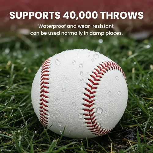 Vista 6 de KRTOYUST® Balón de béisbol, pelotas de béisbol de tamaño oficial, cuero compuesto de alto rendimiento de 9 pulgadas, ideal para jóvenes y adultos