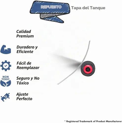 Vista 2 de Pieza de repuesto para Bissell SpotClean Pro Tapa de aspiradora portátil e inserto para tanque de agua # Comparar con la parte 2032287