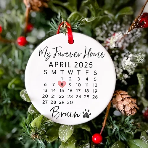 Vista 3 de Puppys - Adorno de la primera Navidad 2025 – Adorno de primera Navidad para perro 2025 – Regalos para mamá de perro – Regalos para papá – Perro