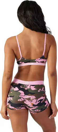 Vista 4 de PSD Pantalones cortos con estampado de camuflaje para mujer, ropa interior de cobertura completa, cómodas bragas elásticas para mujer