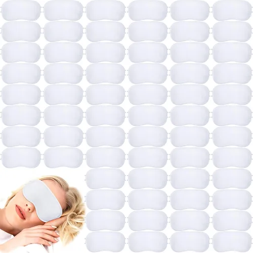 Vista 13 de Tarpop 100 cubrebocas para dormir con correa ajustable para juegos, fiestas, trabajo en equipo, viajes, envuelta individualmente, para mujeres