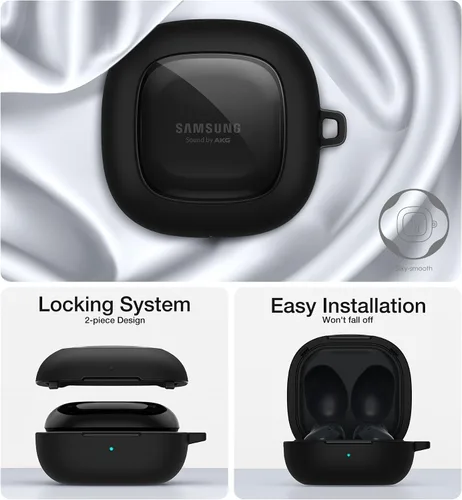 Vista 4 de SURITCH Funda protectora para Samsung Galaxy Buds FE (2023)/Buds 2 Pro (2022)/Buds 2 (2021)/Buds Pro (2021) Buds Live (2020), funda para auriculares