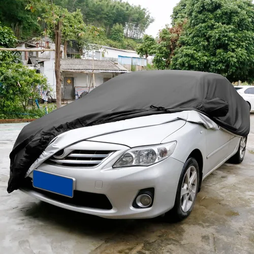 Vista 2 de uxcell Funda impermeable para automóvil para todo tipo de clima, protección solar contra la lluvia, ajuste universal para sedán de 178 a 185 pulgadas