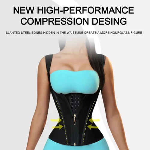 Vista 6 de Silueta Perfecta Faja moldeadora para mujer con control de abdomen, chaleco para entrenamiento de cintura, moldeador de cuerpo de reloj de arena