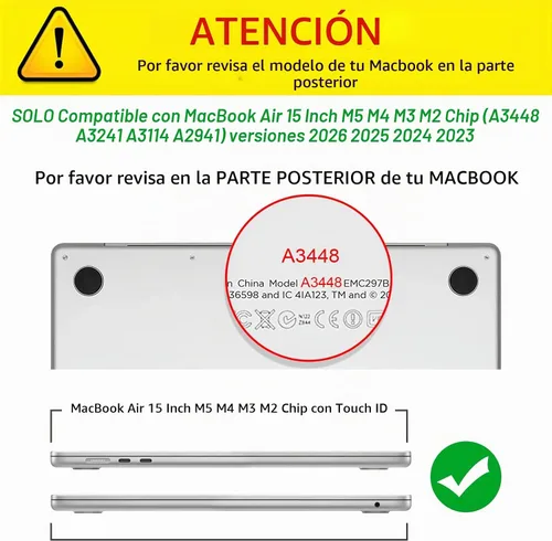 Vista 2 de Fintie Funda resistente para MacBook Air de 15 pulgadas, color azul