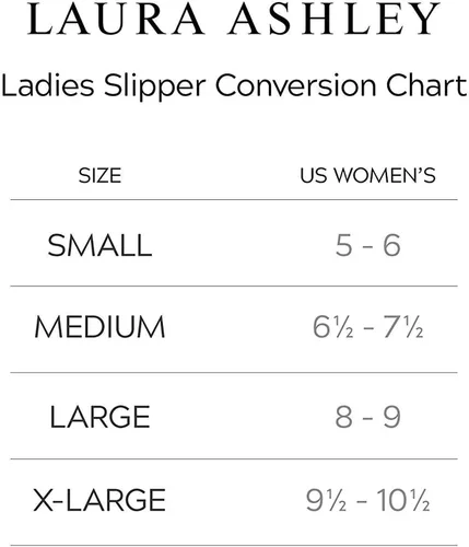 Vista 6 de Laura Ashley Pantuflas de felpa para mujer con espuma viscoelástica