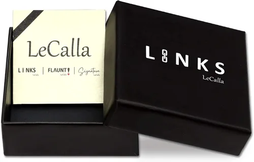Vista 4 de LeCalla Links Pulsera de plata de ley italiana con clip de papel para mujer