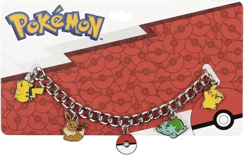 Vista 2 de Bioworld Pulsera con dijes de personajes múltiples Pokemon