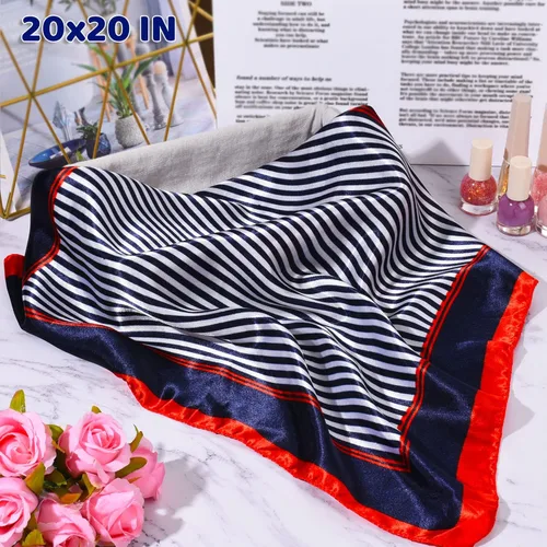 Vista 4 de KFPPLXQ Juego de 2 sombreros de marinero y 2 bufandas para mujeres y hombres, accesorio para disfraz, disfraz de marinero de verano, suministros