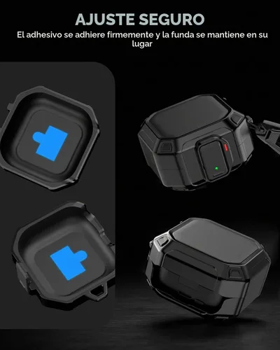 Vista 6 de MoKo Secure Lock - Carcasa para Samsung Galaxy Buds 4 Pro/4 (2026), color negro