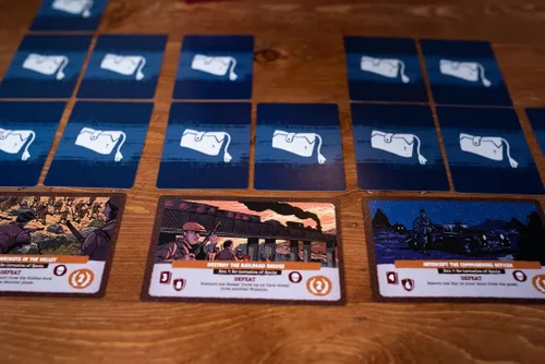 Vista 7 de 25th Century Games Resist!, Juego de estrategia temático de guerra histórica solo Spanish Maquis Resistance Game with Tactical Deck Management