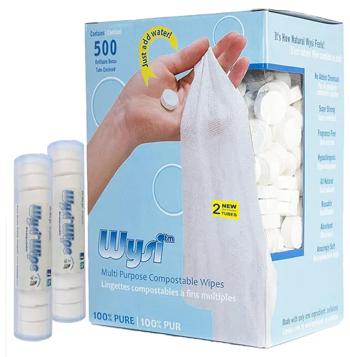 Vista 8 de Wysi - Toallitas expansibles multiusos, para cualquier momento Solo tienes que añadir agua.