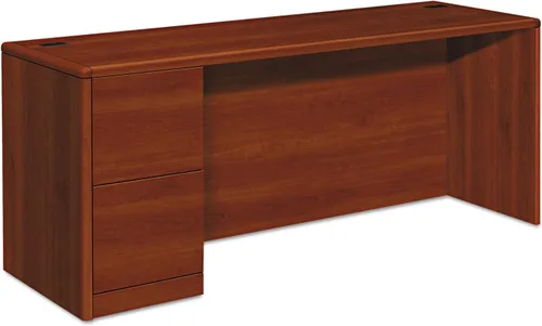 Vista 35 de HON Pedestal Credenza, derecha, 72 x 24 x 29-1/2 pulgadas, caoba