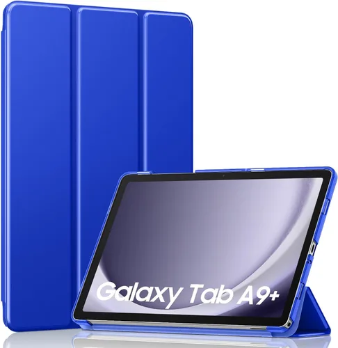 Vista 51 de MoKo para Galaxy Tab A9 Plus/A9+ Funda de 11 pulgadas 2023, funda de PC delgada con soporte y parte trasera translúcida para Galaxy Tab A9 Plus