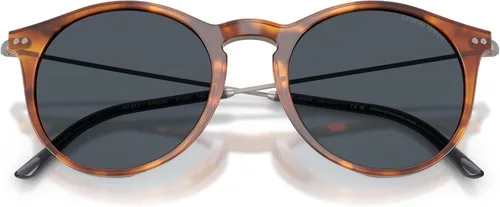 Vista 5 de GIORGIO ARMANI Gafas de sol Hombre Marco Habana Roja, Lentes Grises, 51MM
