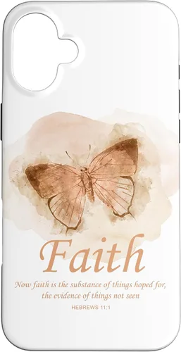 Vista 23 de Faith Bible Verse: Women’s Christian Hebrews 11:1 Quote Case for iPhone 17