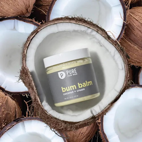 Vista 4 de Pure for Men Bálsamo Bum, hidratación de la piel y desodorizante 3.9oz