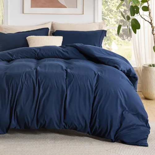 Vista 30 de Bedsure - Juego de funda de edredón tamaño individual/individual XL - Juego de ropa de cama suave de microfibra cepillada doble para niños