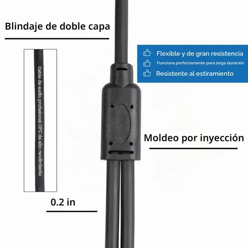 Vista 6 de Smithok Cable divisor XLR, hembra a doble macho Y (divisor XLR 1 hembra a 2 macho), adaptador de audio de cable divisor de micrófono equilibrado